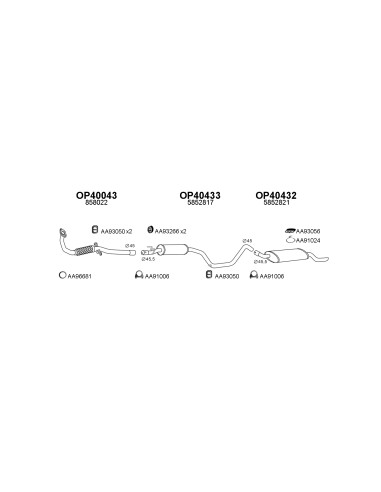 COMPATIBLE CON OPEL CORSA B 93 TUBO COL FLEXIVEL