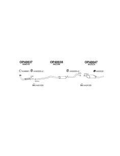 COMPATIBLE CON OPEL CORSA TD 88 SILENCIOSO TRASERO