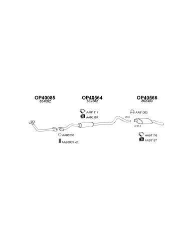 COMPATIBLE CON OPEL KADETT D 1.0 1.2 82 TUBO...