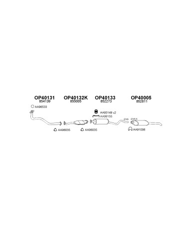 COMPATIBLE CON KADETT E KAT 1.3 4I SILENCIOSO...