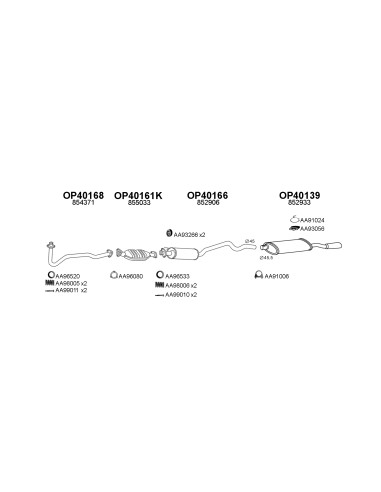 COMPATIBLE CON OPEL ASTRA 91 S 1.6 KAT...