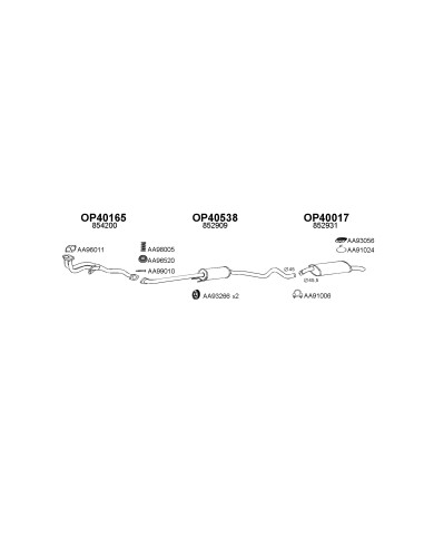 COMPATIBLE CON OPEL ASTRA VECTRA 92 TUBO...