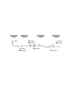 COMPATIBLE CON OPEL ASTRA 92 SILENCIOSO INTERNO 1.7D