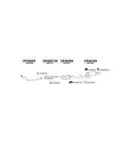 COMPATIBLE CON OPEL OMEGA 1.8 2.0 LS BR SILENCIOSO FRONTAL