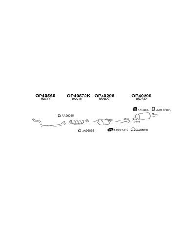 COMPATIBLE CON OPEL OMEGA 1.8 2.0 LS BR...