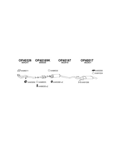 COMPATIBLE CON OPEL ASTRA 1.61.4 C KAT TUBO...
