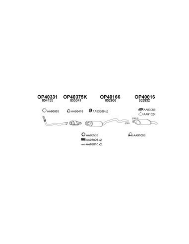COMPATIBLE CON OPEL ASTRA 91 TUBO COLET. 1.7 3...