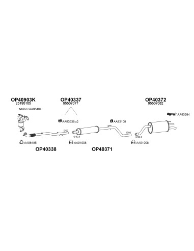 COMPATIBLE CON OPEL MERIVA B 1.4 03 1006 17...