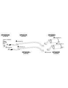 COMPATIBLE CON OPEL CORSA E 1.4I 1419 TUBO INTERNO