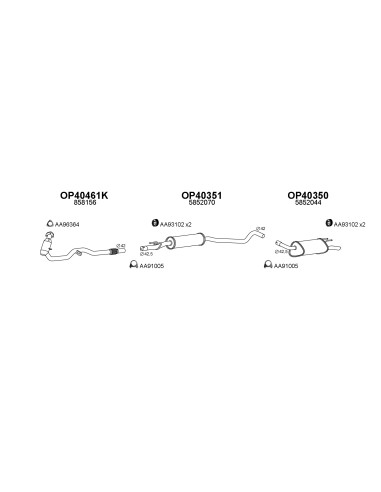 COMPATIBLE CON OPEL CORSA 1.0 12V 3CIL 98...