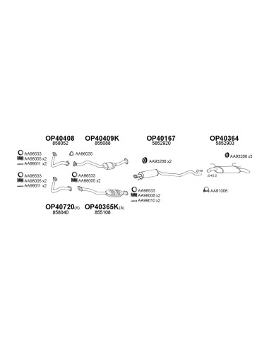 COMPATIBLE CON OPEL ASTRA F III VECTRA 1.4 6 I...