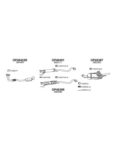 COMPATIBLE CON OPEL ASTRA G 1.8 2.0 98 SILENCIOSO TRASERO