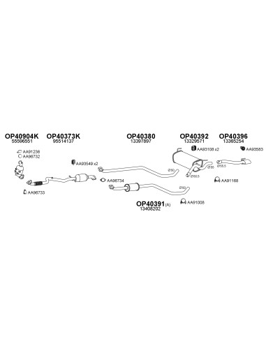 COMPATIBLE CON OPEL ASTRA J 1.4 06 1205 15 TUBO...