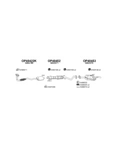 COMPATIBLE CON OPEL ZAFIRA 1.6 1.8 16V 00 SILENC FRONTAL