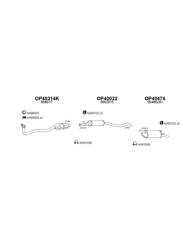 COMPATIBLE CON OPEL CORSA B 1.2 16V 98...