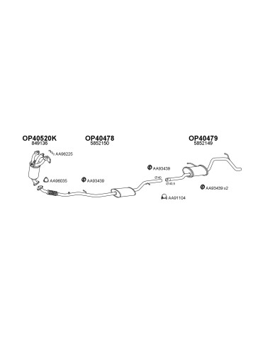 COMPATIBLE CON OPEL AGILA 1.0 KAT 00 SILENCIOSO...