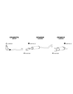 COMPATIBLE CON OPEL CORSA B 1.2 16V 98 SILENCIOSO MEDIO