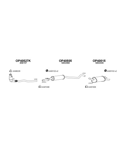 COMPATIBLE CON OPEL CORSA B 1.2 16V 98...