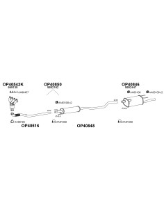 COMPATIBLE CON OPEL CORSA 1.4i 16V KAT 00 TUBO COLEC