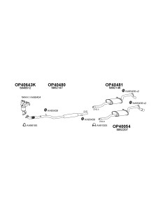 COMPATIBLE CON OPEL ASTRA H 1.4 16V 0510 CAT