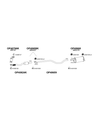 COMPATIBLE CON OPEL MERIVA 1.7CDTI 03...