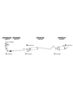 COMPATIBLE CON OPEL ASTRA 1.4 04 SILENCIOSO FRENTE