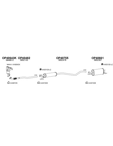 COMPATIBLE CON OPEL ASTRA 1.4 BREAK 04...