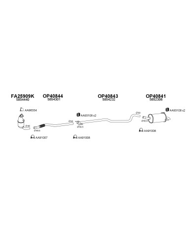 COMPATIBLE CON OPEL ASTRA H 1.3CDTI 06 TUBO...