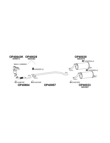 COMPATIBLE CON OPEL CORSA 1.2D 06 TUBO INTERNO