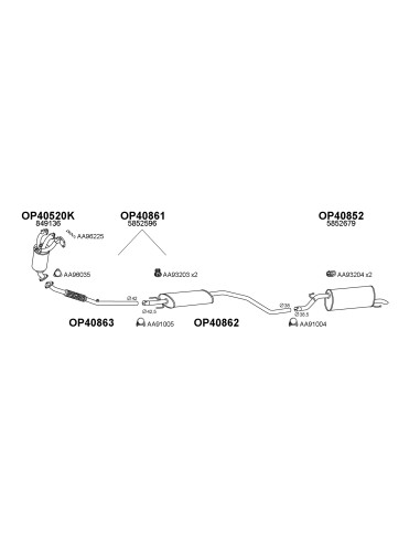COMPATIBLE CON OPEL CORSA 1.0D 06 SILENCIOSO...