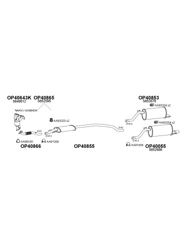 COMPATIBLE CON OPEL CORSA 1.4 06 TUBO FRENTE