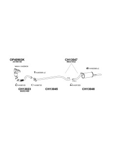 COMPATIBLE CON OPEL ASTRA CORSA ADAM 1.2 1.4 09 CAT