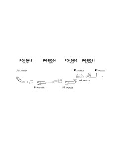 COMPATIBLE CON PEUGEOT 504 SILENCIOSO FRENTE