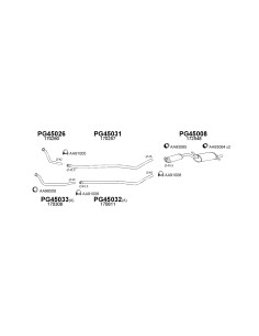 COMPATIBLE CON PEUGEOT 504 79 81 TUBO INTERIOR