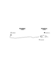 COMPATIBLE CON PEUGEOT 106 91 TUBO COLECTOR 1.0 1.1