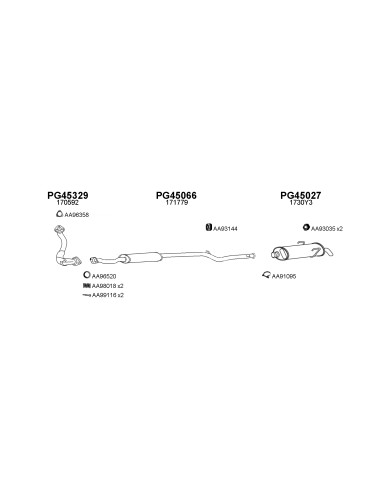 COMPATIBLE CON PEUGEOT 106 SAXO 9192 SILENCIOSO...