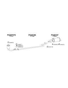 COMPATIBLE CON PEUGEOT 207 1.4i 0809 SILENCIOSO TRASERO