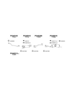 COMPATIBLE CON PEUGEOT 505 2.5 91 TUBO FRONTAL