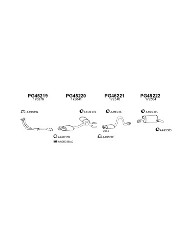 COMPATIBLE CON PEUGEOT 505 2.0 2.2i KAT 90...