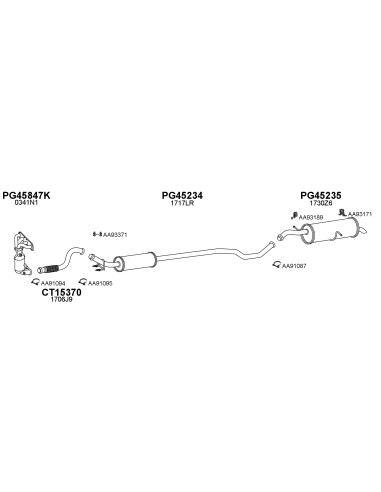 COMPATIBLE CON PEUGEOT 308 1.6VTI SW 07...