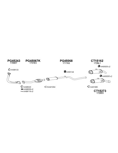 COMPATIBLE CON PEUGEOT 106 SAXO 1.0 1.4 1.6...