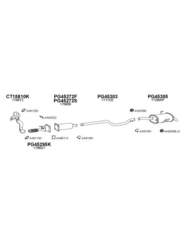 COMPATIBLE CON PEUGEOT 607 2.2 2.7 HDI 0410 DPF