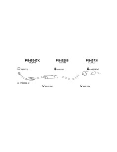 COMPATIBLE CON PEUGEOT 306 1.9 97 SILENCIOSO INTERNO