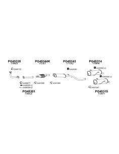 COMPATIBLE CON PEUGEOT 206 1.6I 8V 9800 CAT