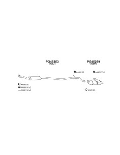 COMPATIBLE CON PEUGEOT 406 1.9TD 95 SILENCIOSO INT