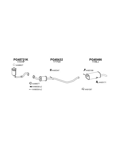 COMPATIBLE CON PEUGEOT 307 1.6i 16V SW 02 SILEN...