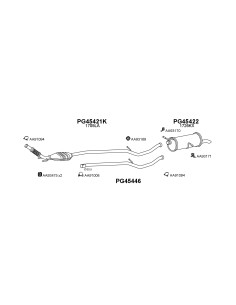 COMPATIBLE CON PEUGEOT 307 2.0 HDI 01 TUBO INTERNO