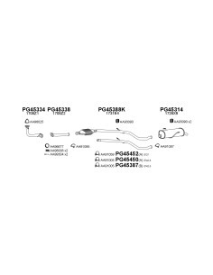 COMPATIBLE CON PEUGEOT 206 1.1 4 KAT 98 TUBO INTERNO