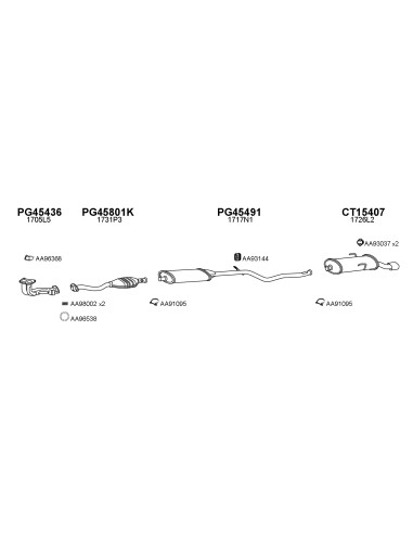 COMPATIBLE CON PEUGEOT 106 SAXO 1.6I 16V 00...
