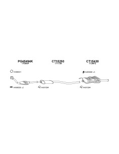 COMPATIBLE CON PEUGEOT 306 XSARA ZX 1.8I 2.0 8 16V 91 CAT
